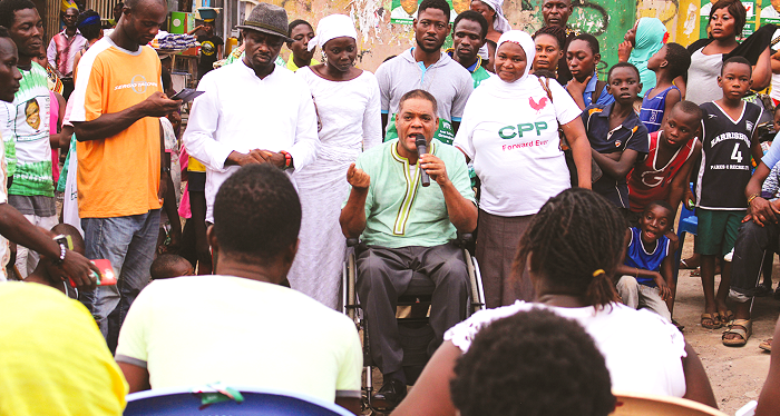 Ivor Greenstreet addressing the youth at Ashaiman Ivor Greenstreet addressing the youth at Ashaiman